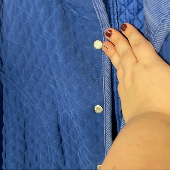 Quilted Talbots corduroy blue jacket - Picture 4 of 9